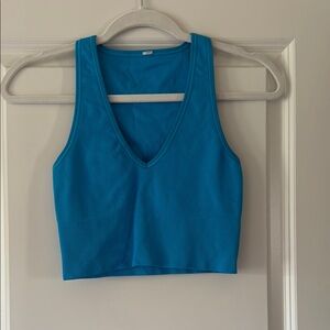 Blue Sleeveless Women's Top